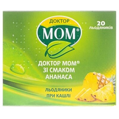Доктор мом зі смаком ананаса льодяники №20 (4х5)