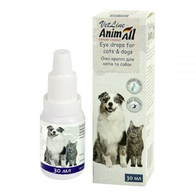 Краплі очні AnimAll VetLine для собак і котів, 30 мл