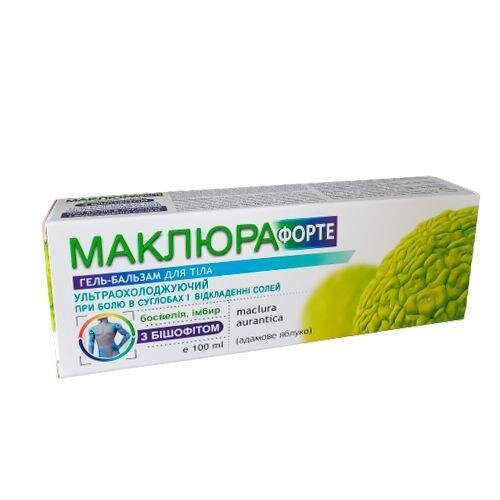 Маклюра Форте з босвелією та бішофітом гель-бальзам для тіла, 100 мл