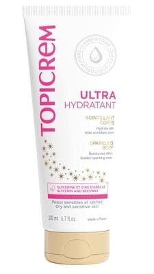 Крем для тіла Topicrem Ultra Hydratant ультра зволожуючий з ефектом мерехтіння, 200 мл