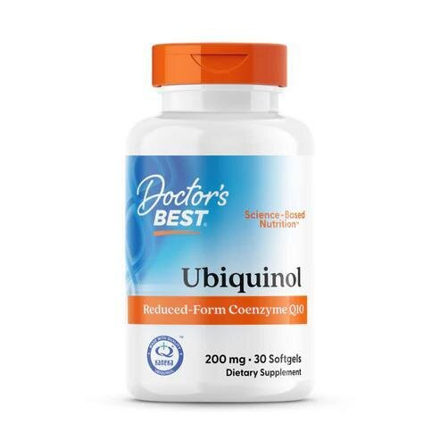 Убіхінол Doctor's Best Ubiquinol with Kaneka 200 мг, 30 желатинових капсул