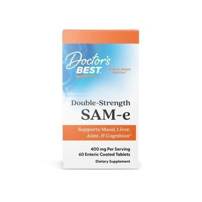 Аденозилметіонін Doctor's Best SAM-e (S-Adenosyl-L-Methionine) таблетки по 400 мг №60