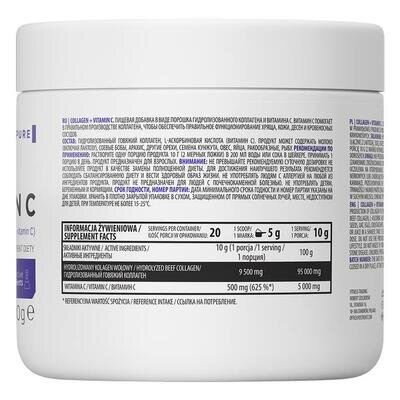 Колаген + вітамін С OstroVit Collagen + Vitamin C, 200 г