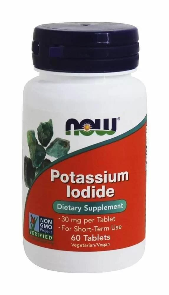 Калію йодид NOW Potassium Iodide 30 мг таблетки №60