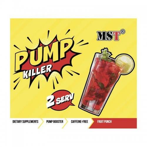 Передтренувальний комплекс MST Nutrition Pump Killer фруктовий пунш, 22 г