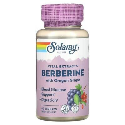 Берберин Solaray Berberine with Oregon Grape, 60 веганських капсул