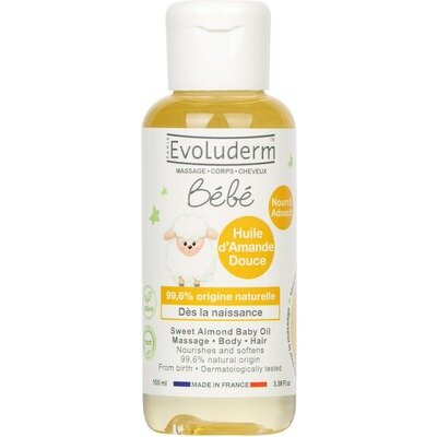 Олія для тіла Evoluderm Bebe масажна дитяча, 100 мл