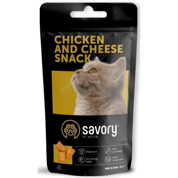 Ласощі для котів Savory 31461 Гурман із куркою та сиром, 60 г