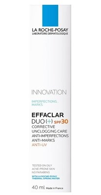 Засіб для обличчя La Roche-Posay Effaclar Duo(+) SPF30 коригуючий проти недоліків і слідів постакне, 40 мл