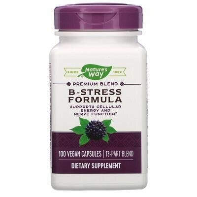 Формула від стресу + елеутерокок Nature's Way B-Stress Formula, 100 капсул