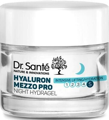 Гідрогель для обличчя Dr.Sante Hyaluron Mezzo Pro нічний, 50 мл