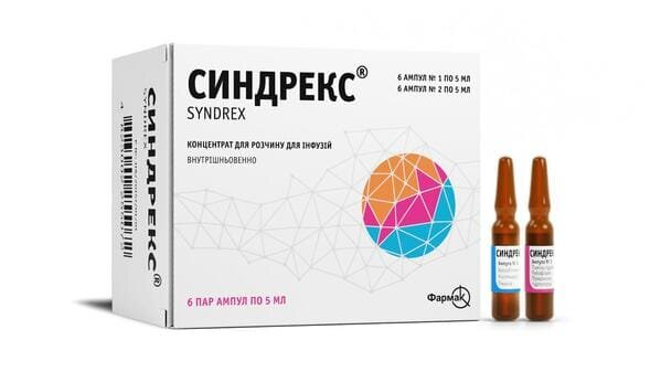 Синдрекс концентрат для р-ну д/інф. по 5 мл №12 (6х2) в амп. комб.