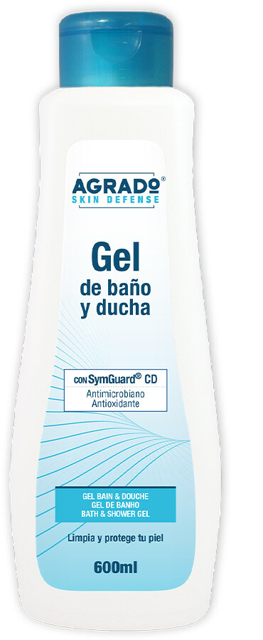 Гель для душу і ванни Agrado Skin Defense Захист шкіри, 600 мл