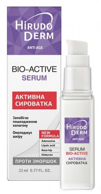 Сироватка для обличчя Hirudo Derm Anti Aqe Bio Active активна, 22 мл
