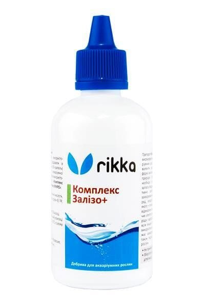 Комплекс Залізо + Rikka добрива для акваріумних рослин, 100 мл