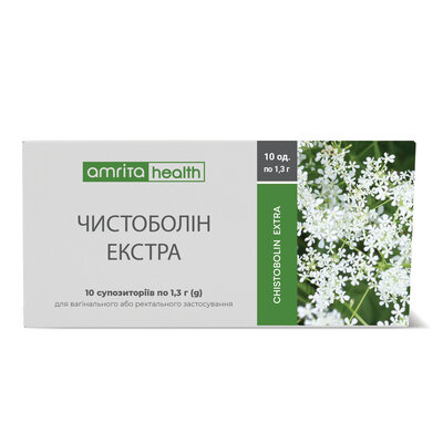 Фітосвічки Чистоболін Екстра Amrita супозиторії №10