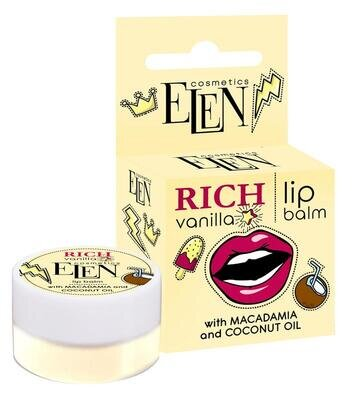 Бальзам для губ Elen Cosmetics Rich Vanilla, 9 г
