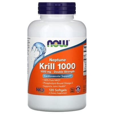 Криля олія NOW Krill 1000 мг м'які капсули №120