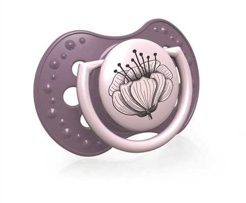 Пустушка силіконова Lovi Botanic динамічна, 22/871girl, 6-18 місяців, 2 шт