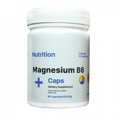 Мінерально-вітамінний комплекс AB PRO EntherMeal Magnesium B6+Caps, 90 капсул