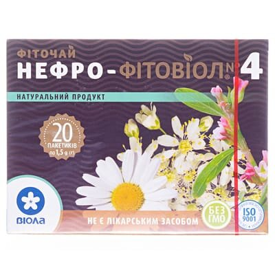 Фіточай Фітовіол №4 Нефро по 1.5 г №20 в філ.-пак.