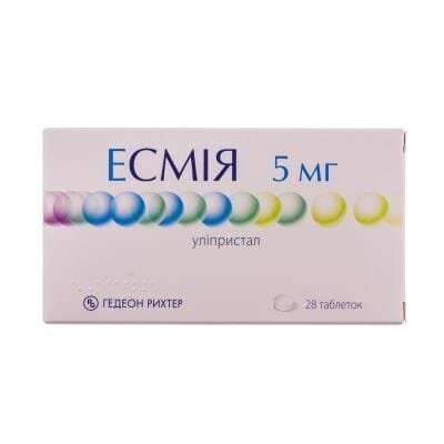 Есмія таблетки по 5 мг №28 (14х2)