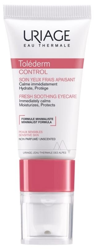 Засіб для шкіри навколо очей Uriage Tolederm Control Fresh Soothing Eyecare заспокійливий освіжаючий догляд, 15 мл