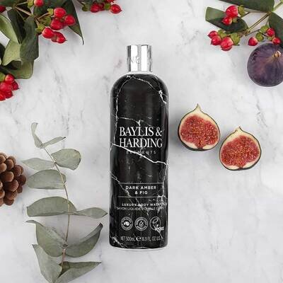Гель для душу Baylis & Harding Elements парфумований темний бурштин та інжир, 500 мл