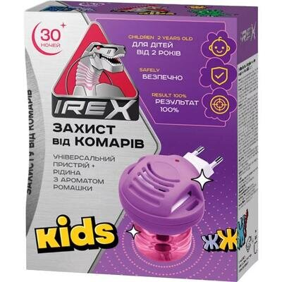 Комплект iRex Kids від комарів прилад та рідина 30 ночей, 20 мл