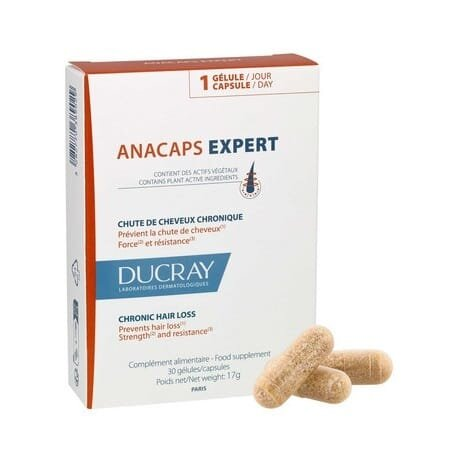 Дієтична добавка Ducray Anacaps Expert Chronic Hair Loss проти хронічного випадання волосся, 30 капсул
