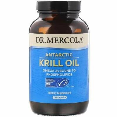 Масло криля арктичного Dr. Mercola Antarctic Krill Oil, 180 капсул