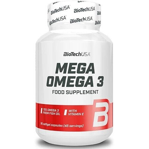Жирні кислоти Biotech Mega Omega 3, 90 капсул