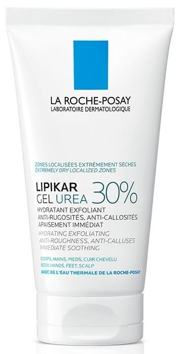 Гель La Roche-Posay Lipikar Urea 30% відлущувальний зволожувальний локальної дії з сечовиною для дуже сухих, загрубілих ділянок шкіри, 50 мл
