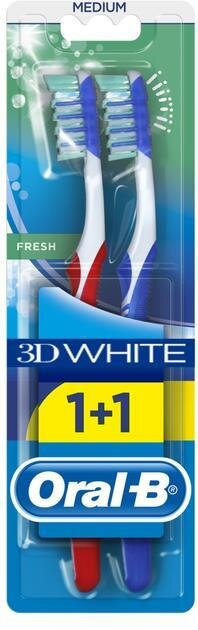 Зубна щітка Oral-B 3D White Fresh, відбілювання, 2 шт