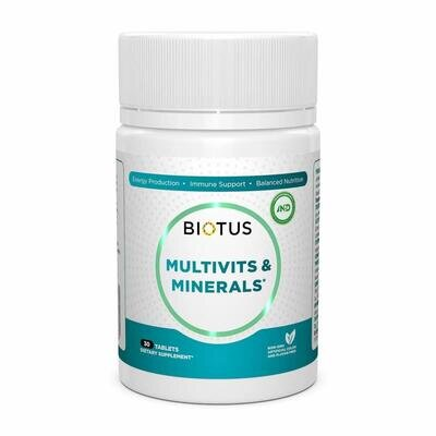 Мультивітаміни та мінерали Biotus Multivits & Minerals таблетки №30