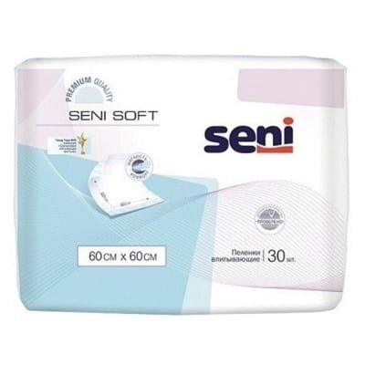 Пелюшки Seni Soft одноразові гігієнічні 60х60 см, 30 шт