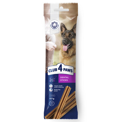 Ласощі для собак Club 4 Paws Premium Dental Sticks Жувальні палички для великих порід, 117 г