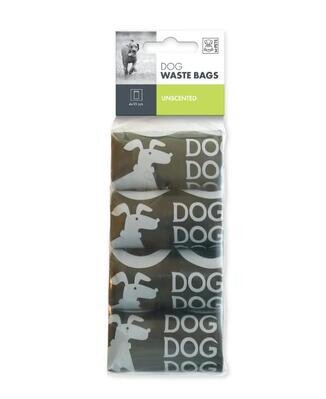 Набір пакетів M-Pets Dog Waste Bags для прибирання за собакою без ароматизатора, 4 рулони по 15 штук