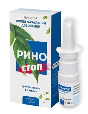 Риностоп спрей наз., доз. 1 мг/мл по 10 мл у конт. з насос.-розпил.