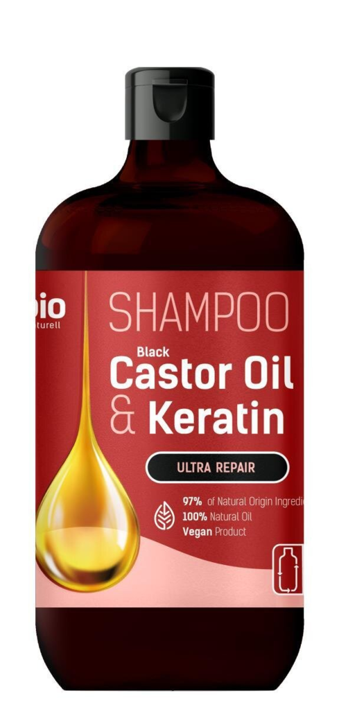 Шампунь Bio Naturell Black Castor Oil & Keratin Ультравідновлення, 946 мл