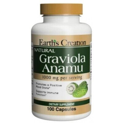 Гравіола Анаму Earth's Creation Graviola Anamu, 100 капсул