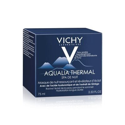 Крем-гель Vichy Aqualia Thermal нічний для глибокого зволоження, усуває ознаки втоми, 75 мл