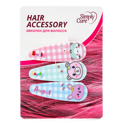 Заколки для волосся Simply Care, 3 штуки
