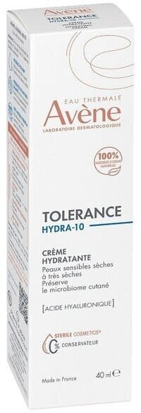 Крем для обличчя Avene Tolerance Hydra-10 зволожуючий з гіалуроновою кислотою, 40 мл
