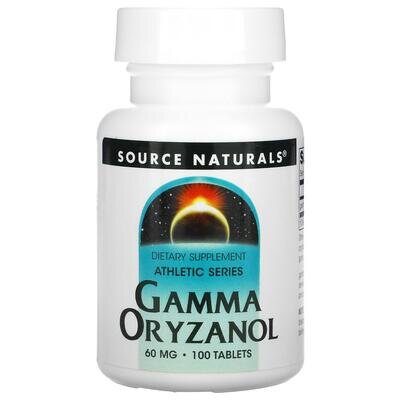 Гамма орізанол Source Naturals Gamma Oryzanol 60 мг, 100 таблеток