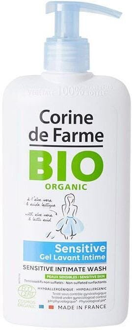 Гель для інтимної гігієни Corine de Farme Bio Organic Sensitive для чутливої шкіри, 250 мл
