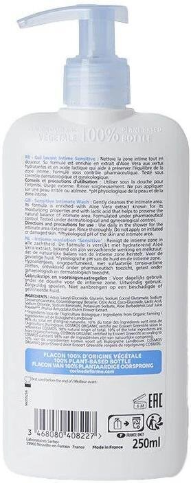 Гель для інтимної гігієни Corine de Farme Bio Organic Sensitive для чутливої шкіри, 250 мл