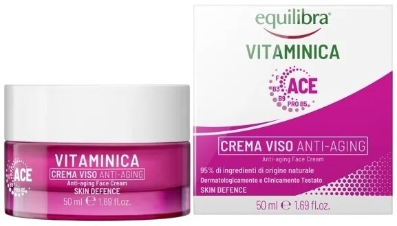 Крем для обличчя Equilibra Vitaminica Anti-Aging проти старіння, 50 мл