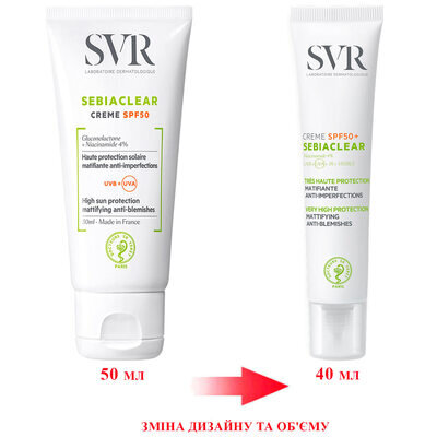 Крем сонцезахисний SVR Sebiaclear, SPF50+, 40 мл