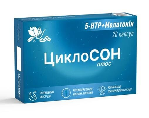 Циклосон плюс капсули №20 (10х2)